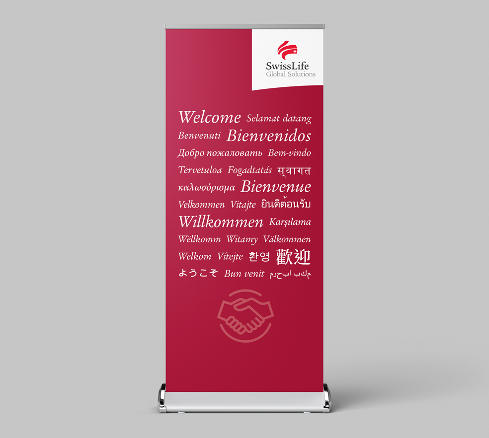 Swiss Life Global Solutions – Roll-Up Display